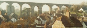 Pensford Viaduct from village